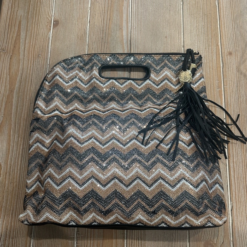 NEW! Vince Camuto Black and Brown Bag